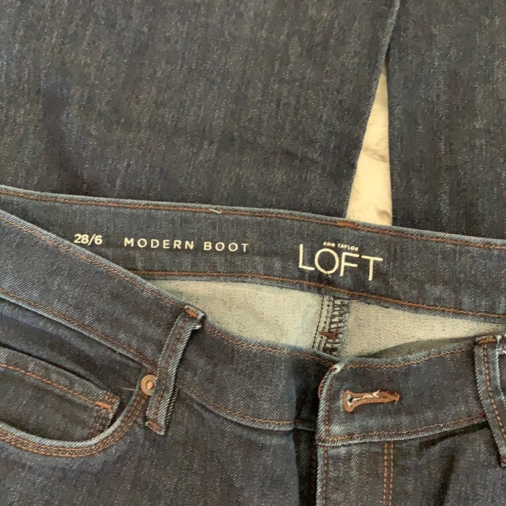 Loft Jeans, Modern Boot, Size 6